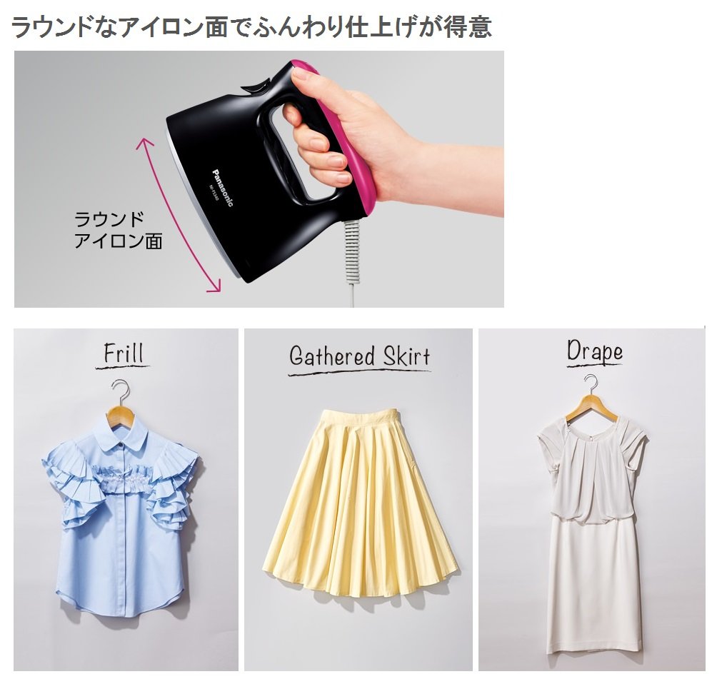 Amazon.co.jp: パナソニック スチームアイロン ピンクブラック NI