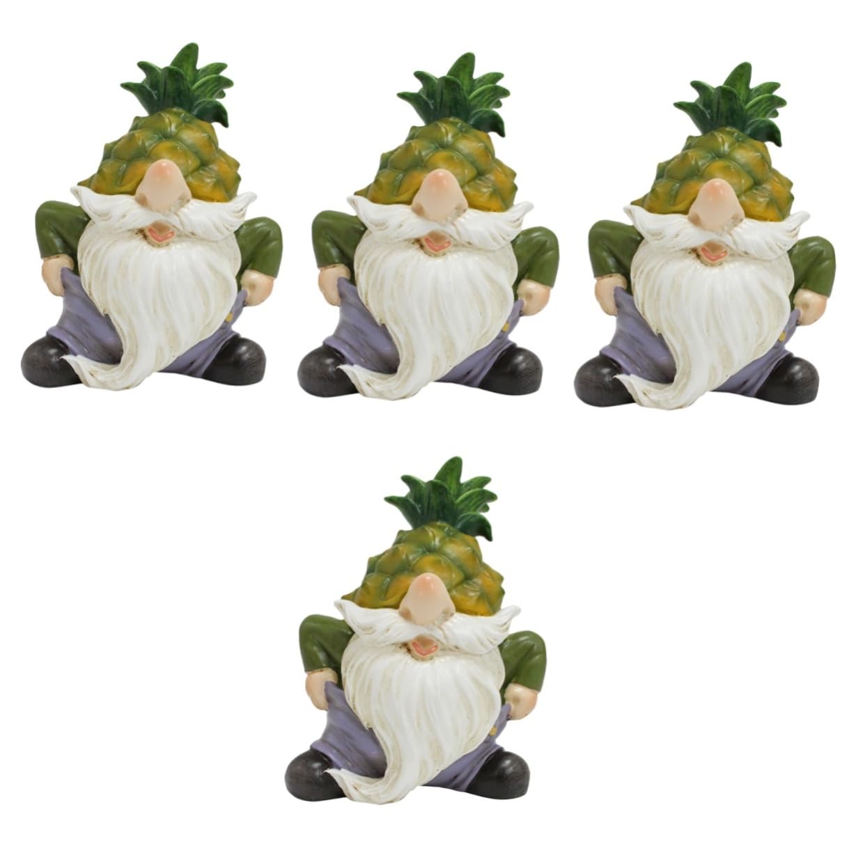 Supvox 4stücke Resin Garten Gnom Figurine Lustige GNOME Deko Für Garten Und Balkon Wetterfeste Harzfigur Für Outdoor Geschenkidee Für Gartenliebhaber
