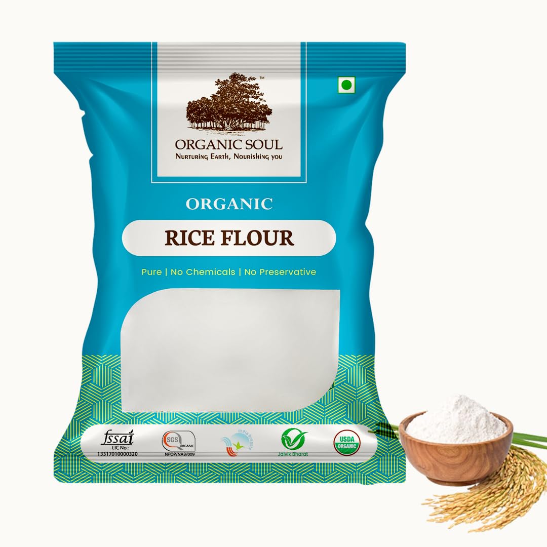 Organic Rice Flour/Chawal Atta 450_Gm Pack of 1, 100% Organic Gluten Free Atta | No Additives & No Preservatives (B083WRD3M3) Amazon Price History, Amazon Price Tracker