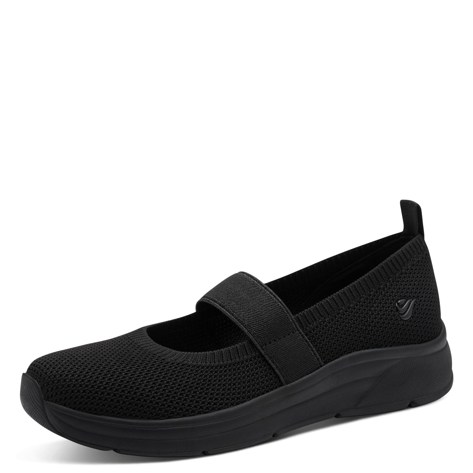 Jana Women's Damen Ballerina Strap Vegan 8-22183-46 Ballet Flat, Black, 6.5 UK