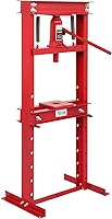 Vista 1 de TUFFIOM 12-Ton Hydraulic Shop Press with Press Plates, H-Frame Adjustable Working Table Height Garage Benchtop Press, Red, 24.8”L x 15.35”W x 51.4”H