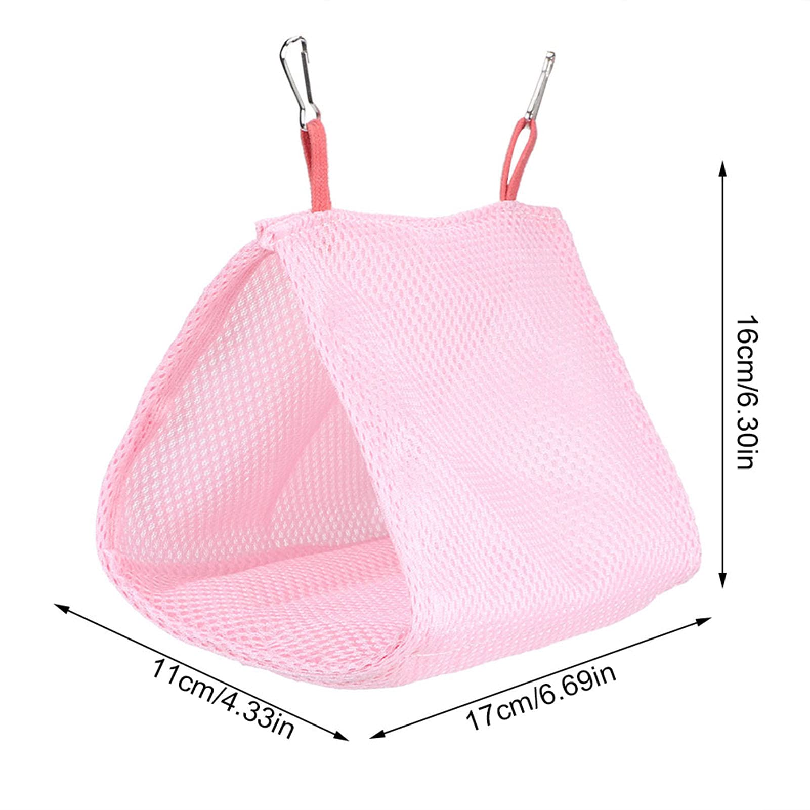 Estate Traspirante Maglia Pet Bird Pappagallo Nido Amaca Letto Criceto Casa Gabbia Giocattolo(rosa)