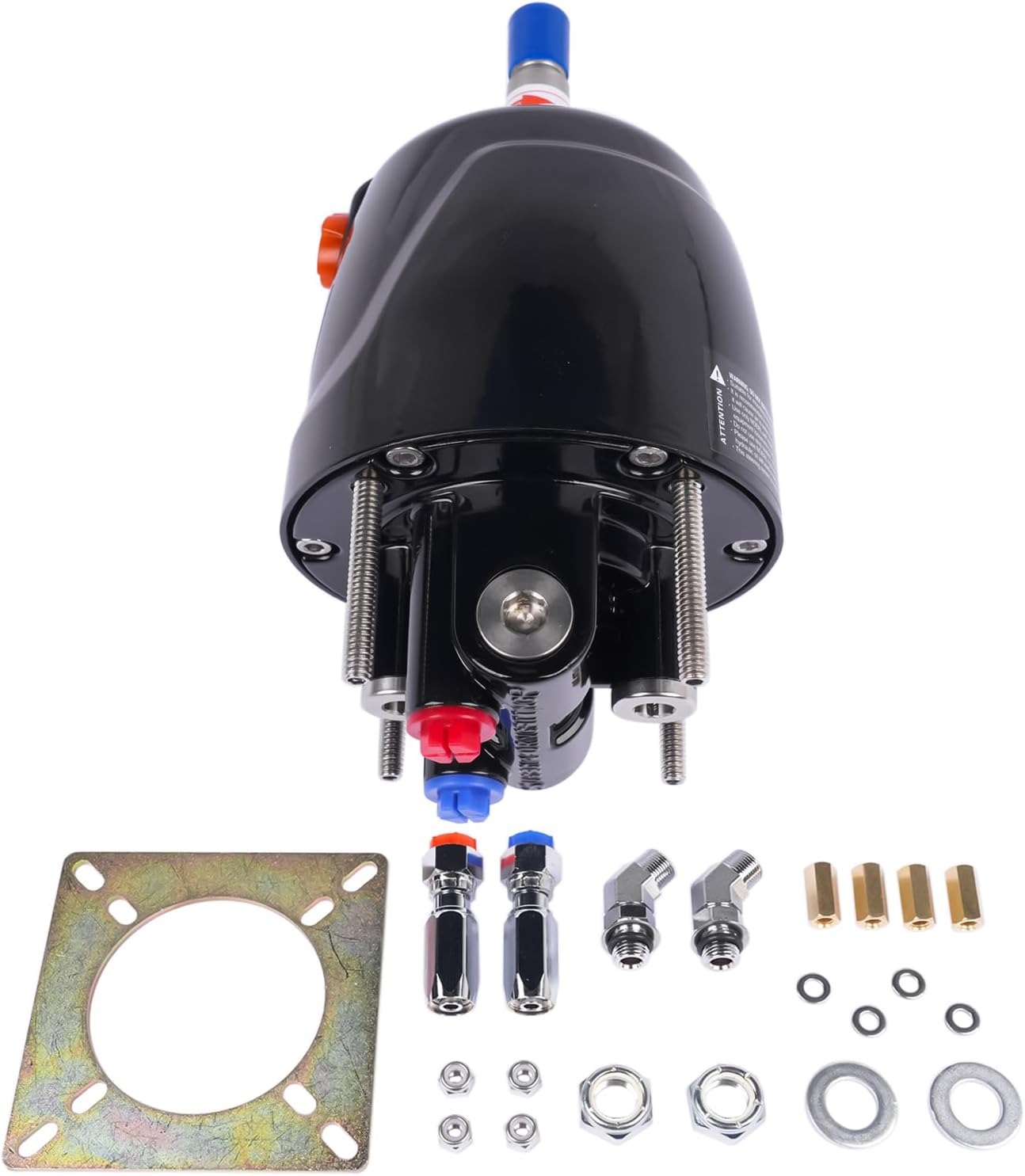 GELUOXI Front Mount Pump 6.9MPA/1000PSI Hydraulic Outboard Steering Pump 150 HP Boat HH4314-3