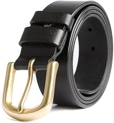 ECHAIN Men's Genuine Leather Belt 37mm 