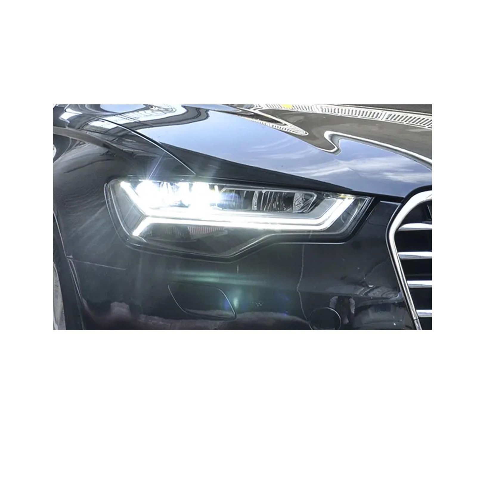 Gruppo Ottico per fari A6 2012-2018 A6L C7 Fari DRL Accessori Auto (Coppia)