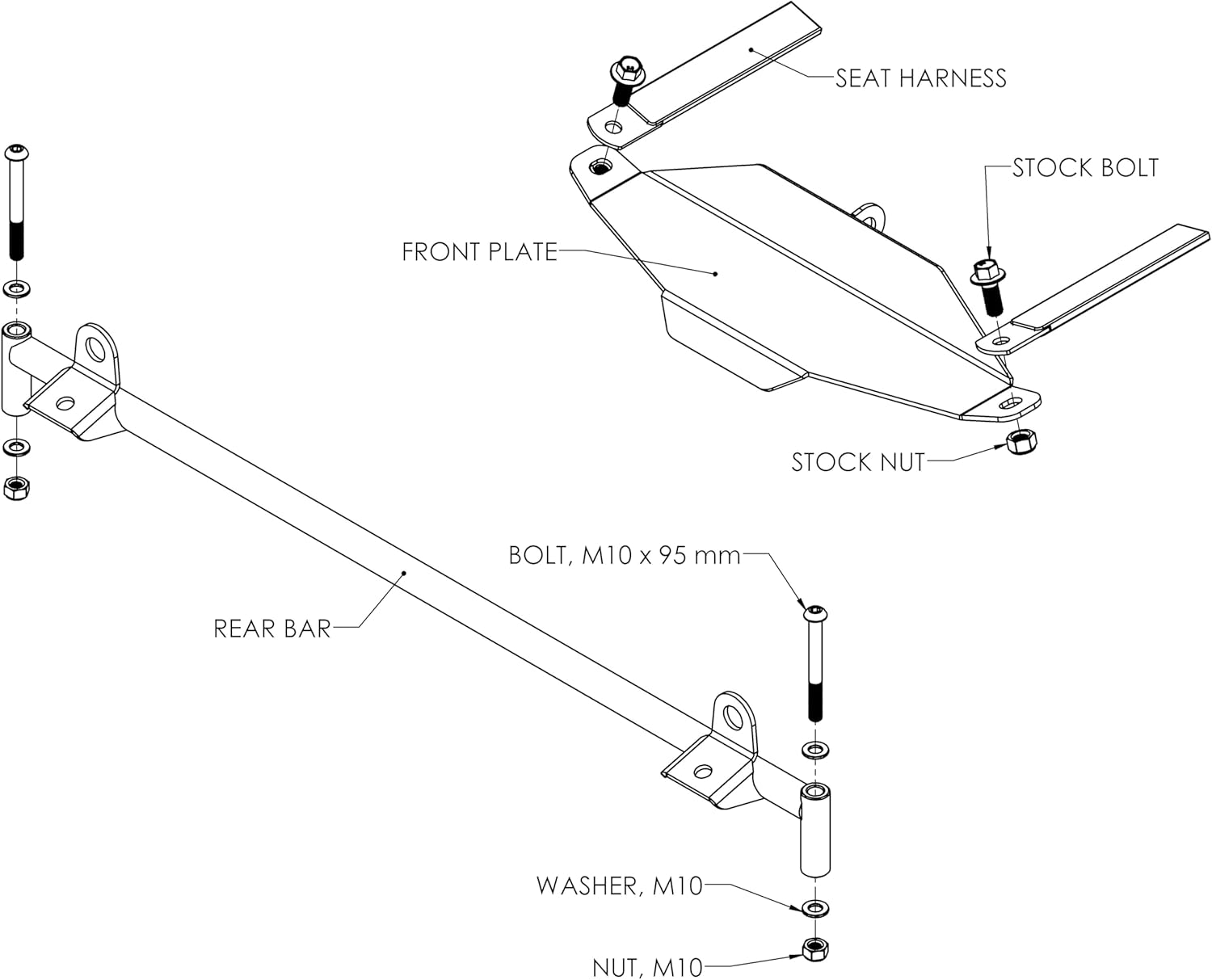 Polaris RZR, Pro XP, Pro S, Turbo R, Pro R Spare Tire Mount with Dual Flag Mounts, 2020-2026