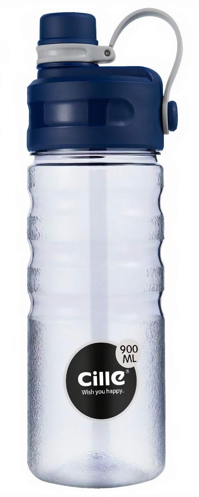 Cille BPA-free, Leak Proof Water Bottle (Grey, 900ml)
