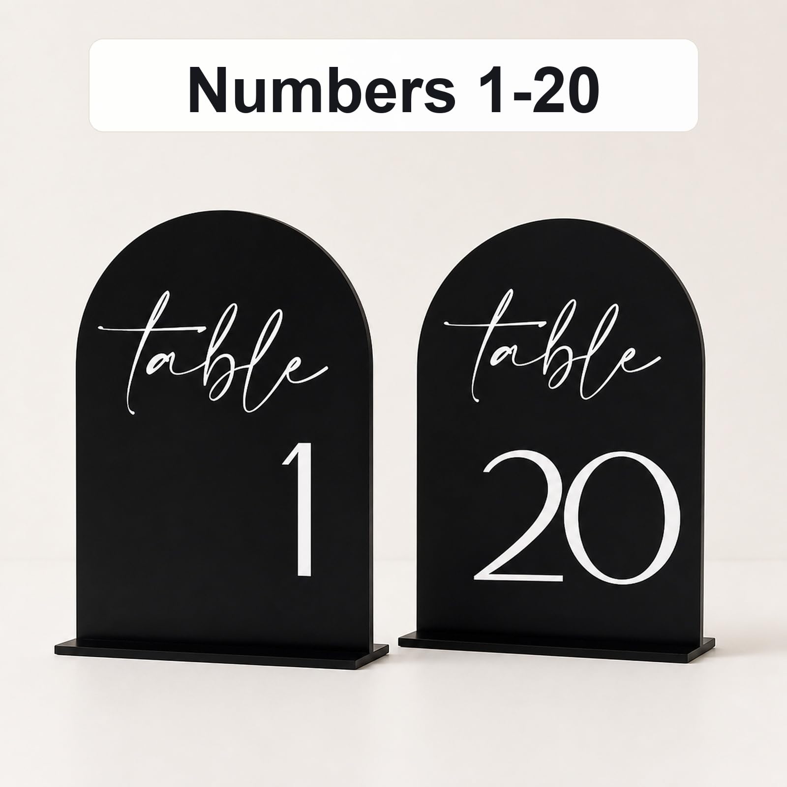 Tarjetas Números de Mesa,Letreros con números de Mesa,Fácil de Limpiar,Reutilizables,para cafeterías,hoteles,restaurantes,Servicios de Catering,Bodas,Banquetes,Fiestas,Eventos