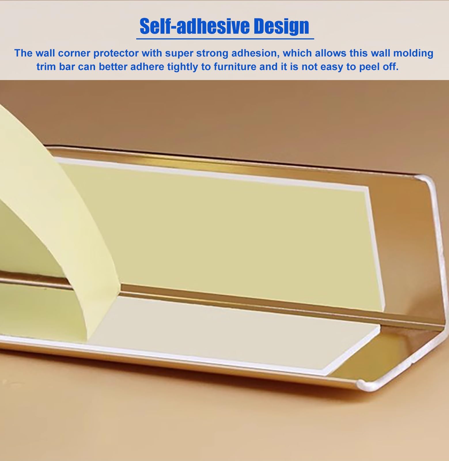 Perfil de Transición para Suelo Protector de Esquinas Autoadhesivo para Paredes, Cubierta Decorativa de Borde de Aleación de Aluminio para Paredes, Protector de Esquinas Engrosado para Sala de Estar/C