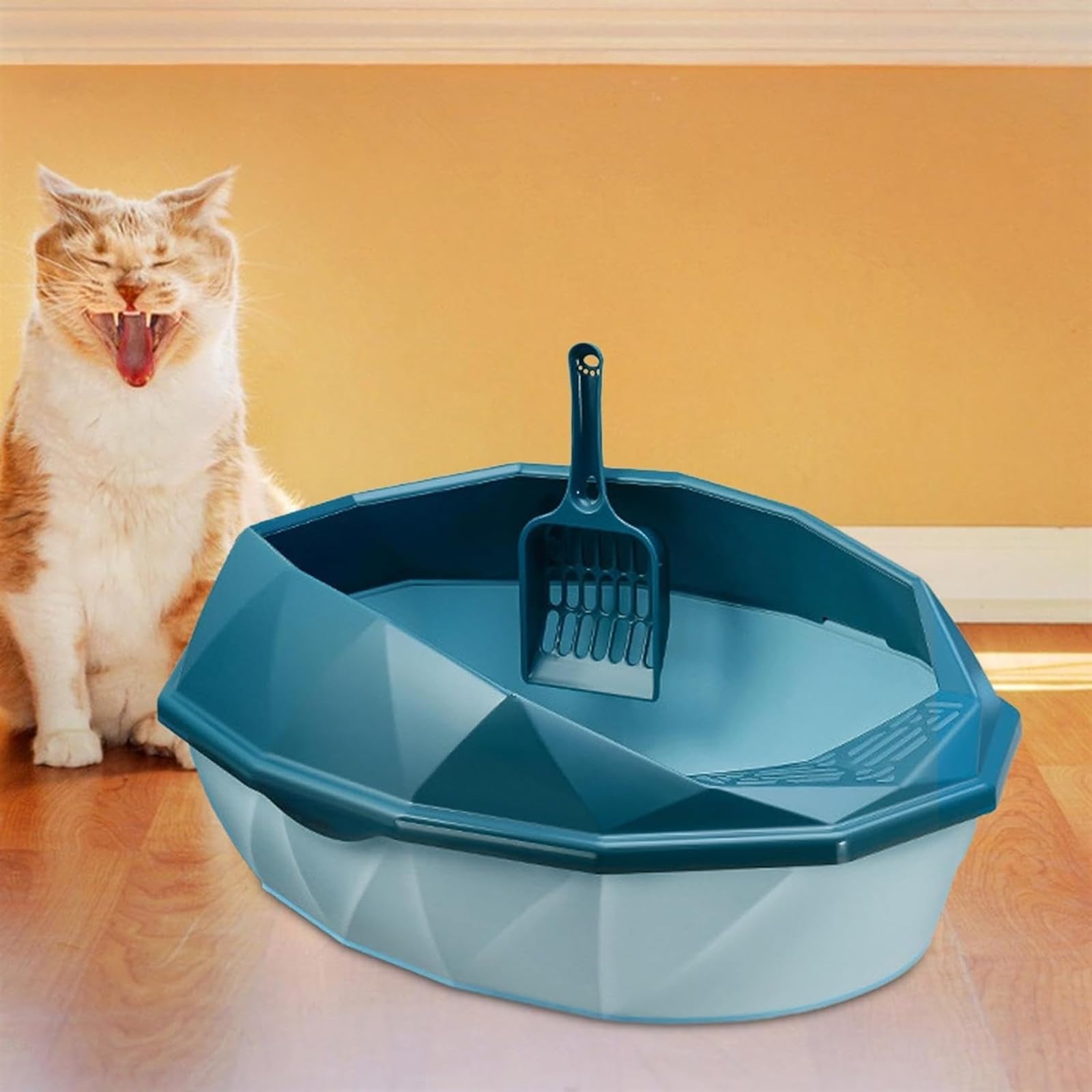 Toilette per Gatti Toilette Gatto Contenitore Per Lettiera Per Gatti, Lettiera Per Gattini Con Cucchiaio Cavo, Vassoio Per Lettiera Per Gattini Per Animali Domestici Lettiera per Gatti Lettiera Gatto(