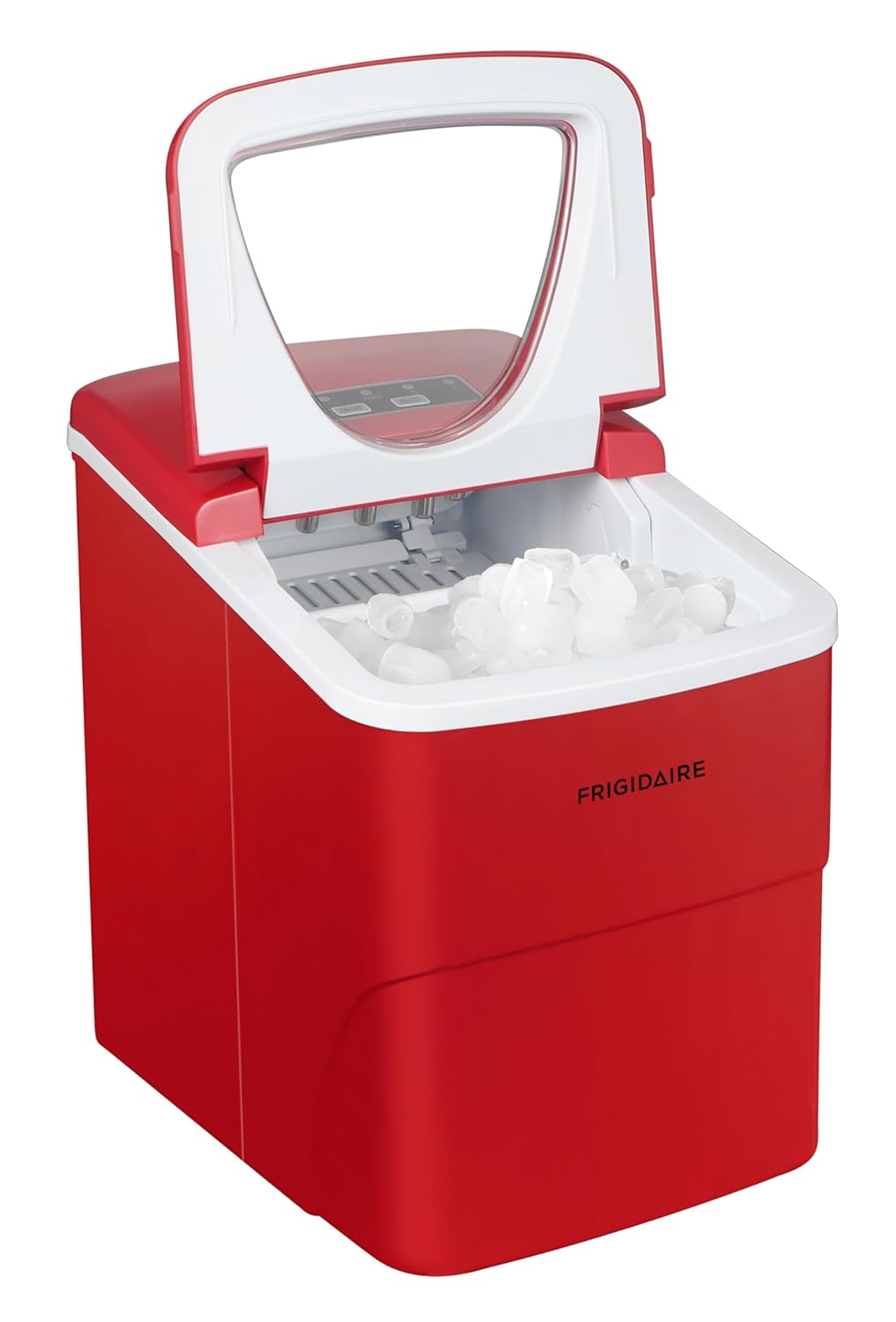 Frigidaire Compact Ice Maker, 26lb per Day, Red