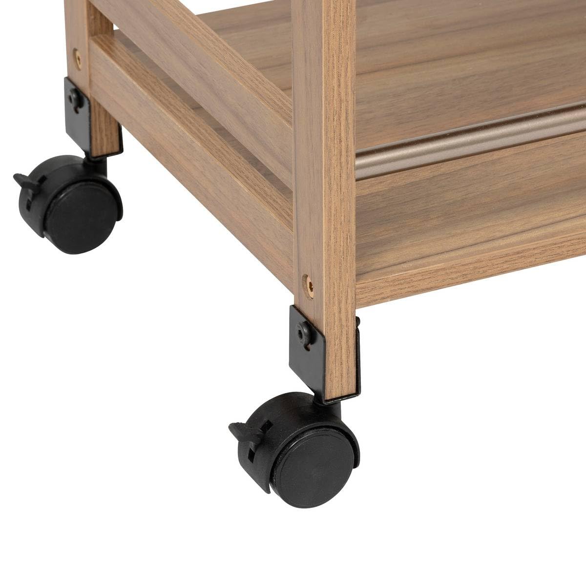 5five - desserte 3 niveaux come l30cm bois et effet marbre