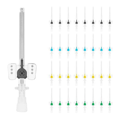 Miniatura 11 de Animales de Mascotas Catéter IV con Alas y Puerto de Inyección Cánula IV Veterinaria Cánula Veterinaria con Alas Pequeñas (20G, 10 pcs)