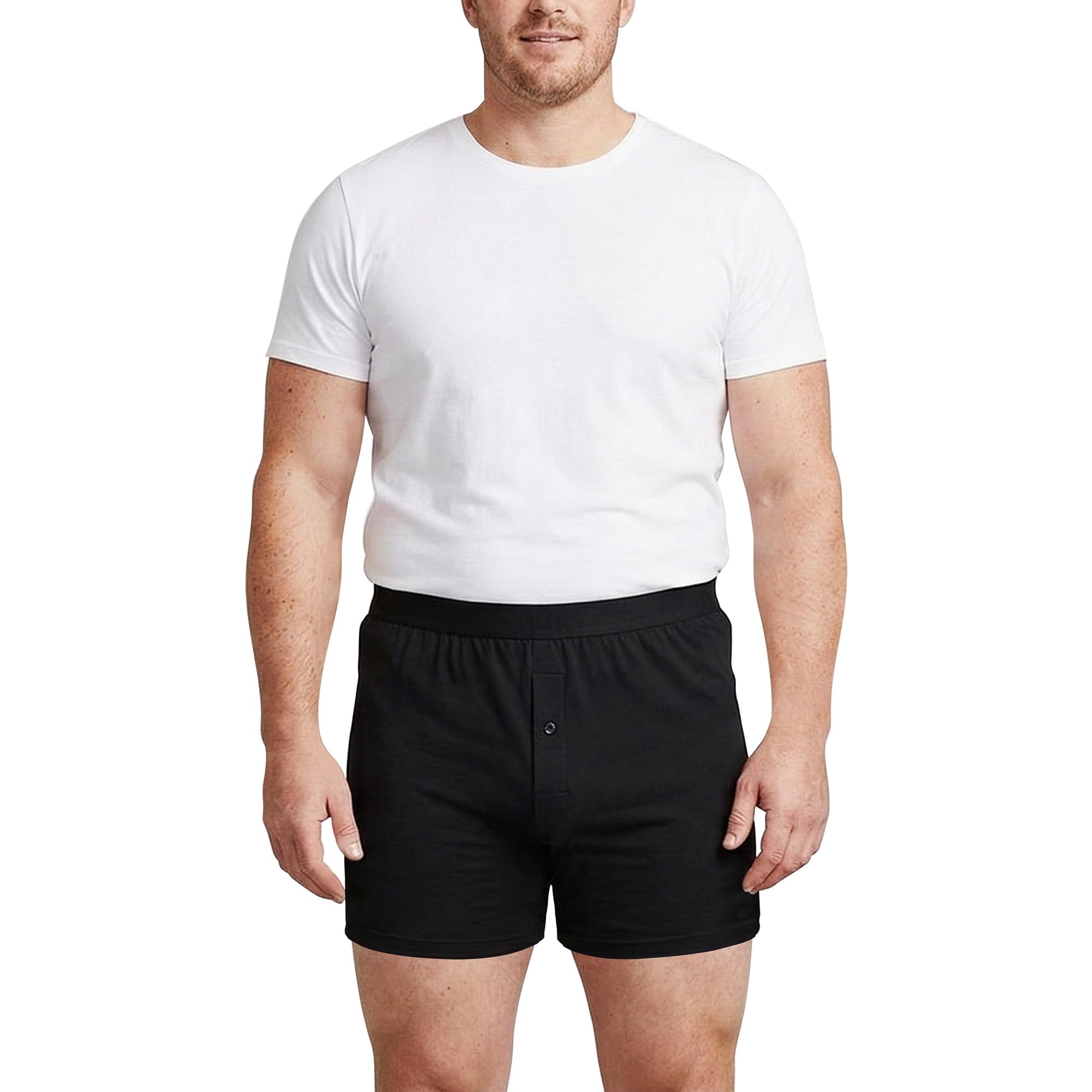 Men's Cotton Knit Regular Fit Boxer Shorts Plus Size Underwear Briefs Combo Pack Label Free Trunks Innerwear (Pack of Any Random Colour) Multicolour-image-11