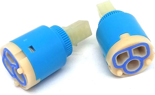 Miniatura 2 de 2 piezas de repuesto de válvula de facuet de cerámica, piezas de repuesto de cartucho de grifo de cerámica (diámetro 25mm1in)