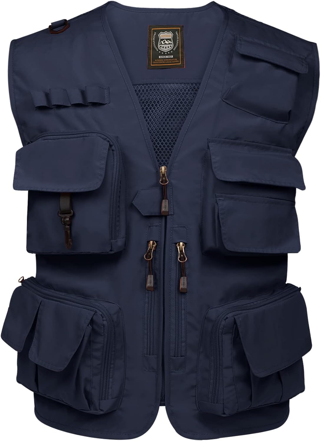 PEHMEA Men's Fishing Vest Utility Detachable Summer Vests with Pockets for Safari Travel Outdoor Work Photo Cargo Fly