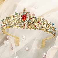 Vista 63 de Corona, coronas para mujer, tiaras para mujer, corona de princesa, corona de cumpleaños, tiaras y coronas para mujer diadema de cumpleaños, Aleación