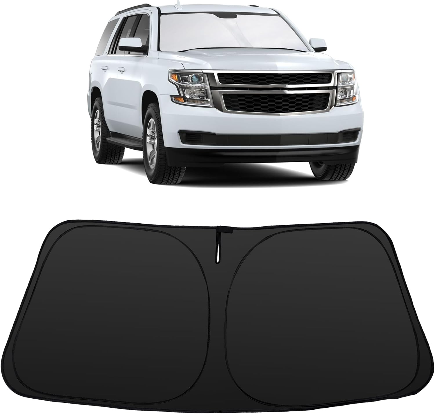 Windshield Sun Shade Umbrella Compatible with 2019-2024 2025 2026 Ford Ranger Accessories Custom Fit Sunshade Sun Visor Heat Protection Keep Car Interior Cool