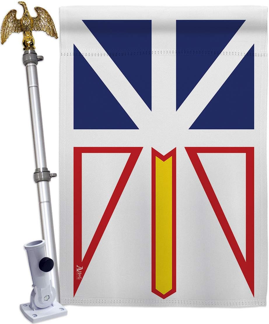 Newfoundland House Flag Regional Canada Provinces Canadian Territories Region Country Particular Area Small Decorative Gift Yard Banner Made In USA 28 X 40