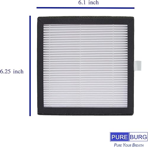 Miniatura 4 de PUREBURG Filtro de repuesto compatible con Afloia AQ8 Q8 y Honati Hysure Q7, Tenergy Sorbi deshumidificador 2 en 1 (33.8 fl oz), paquete de 3 HEPA