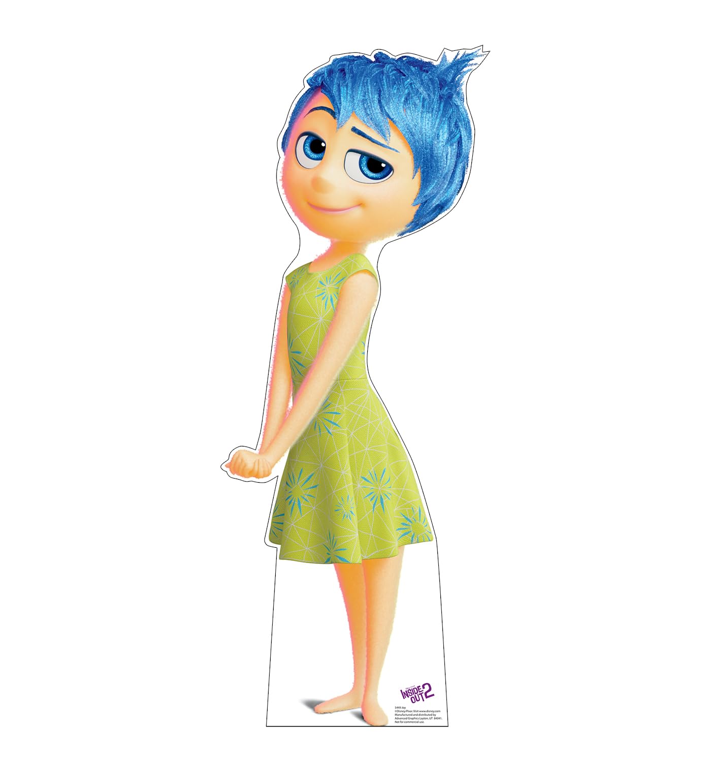 Cardboard People Joy Life Size Cardboard Cutout Standup - Disney Pixar Inside Out 2 (2024 Film)