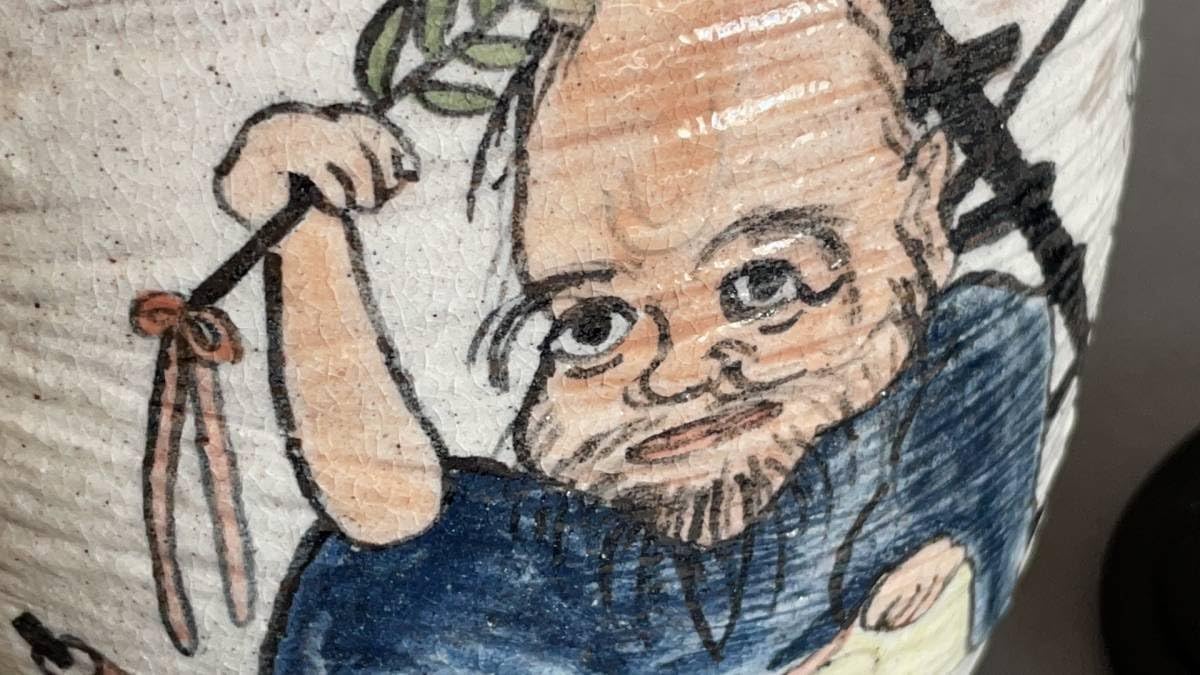 建水 茶道具 古美術 古道具 アンティーク 肥前か？ 茶道具 建水（けんすい） 唐銅 伝来建水 般若勘渓