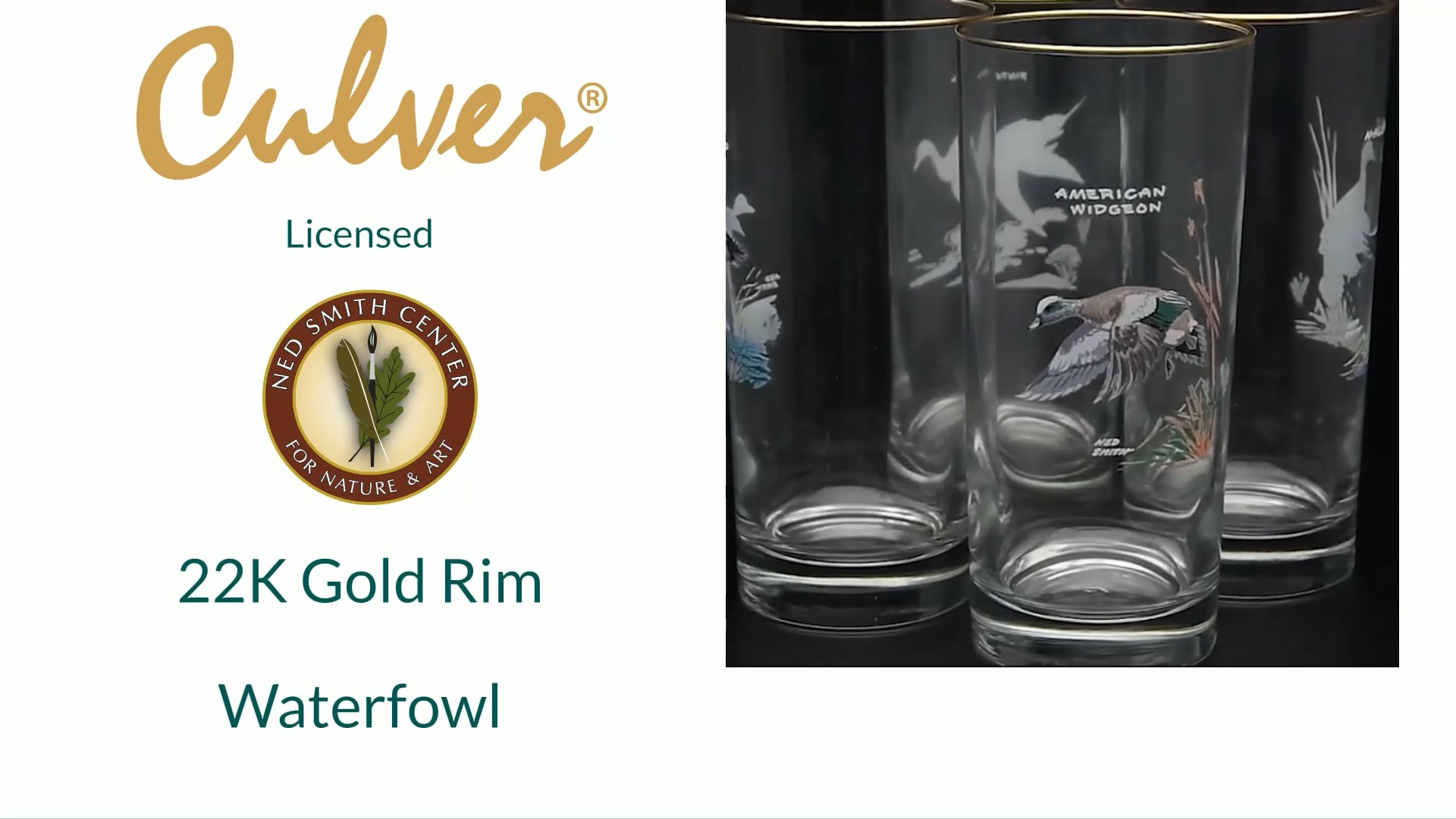 Ned Smith Lot De 4 Verres Isothermes En Or 22 Carats Motif Oiseaux D