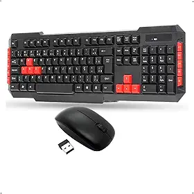 Kit Teclado Gamer Sem Fio + Mouse Sem Fio Aportex – ABNT2 | Wireless 2.4GHz Receptor USB Compacto Teclas Destacadas Multimídia