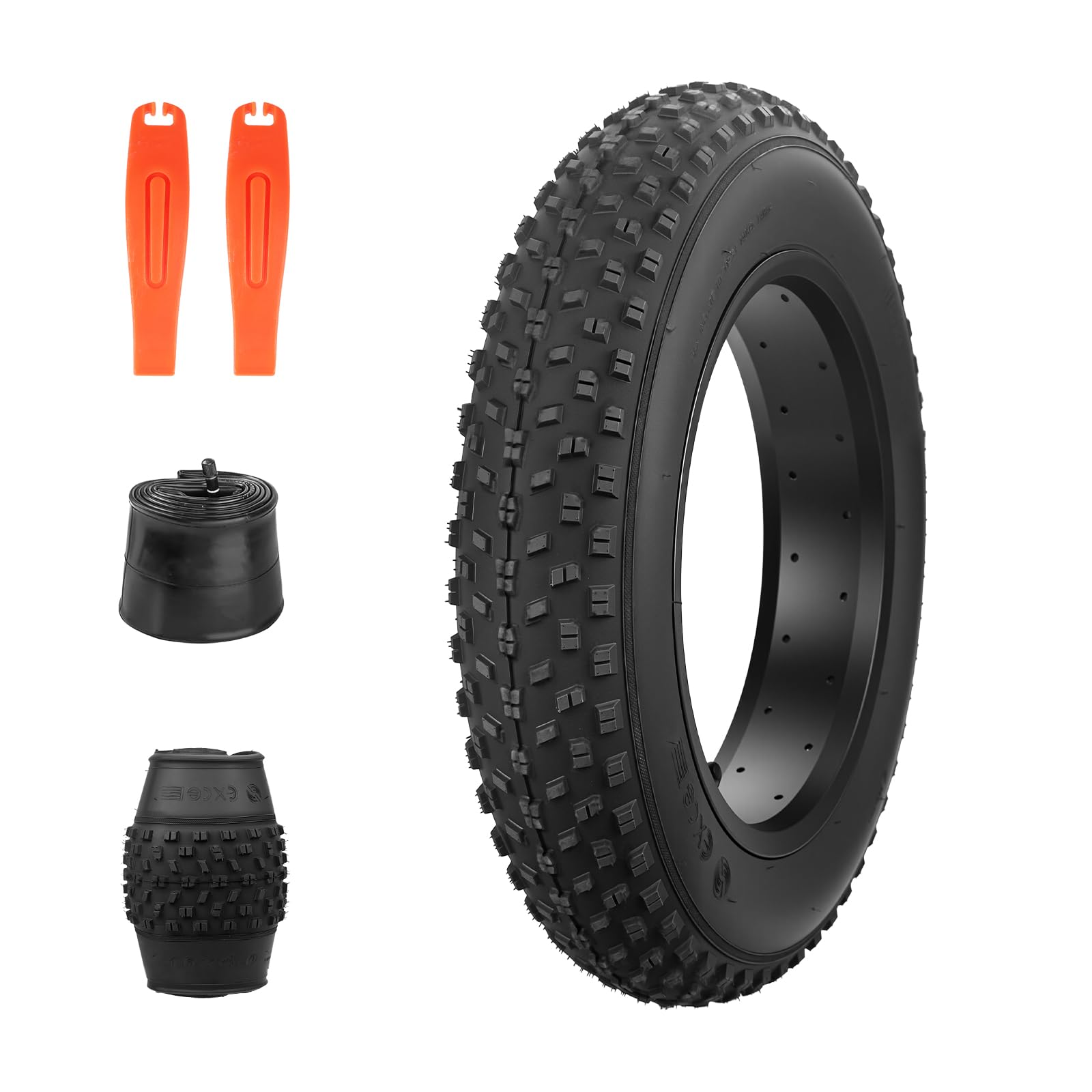 ZUKKA Pneu de vélo électrique 16/20" Heavy Duty 16/20 x 4,0 pliable Fat-Bike pour vélo électrique/VTT Snow Bike