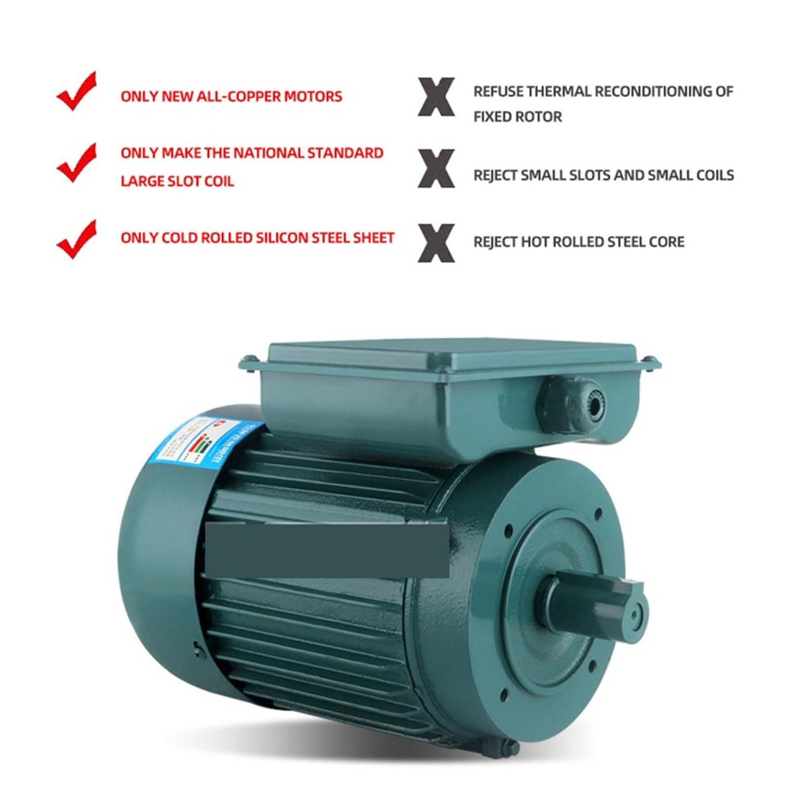 Motor asíncrono monofásico de 0,75 kw y 1, cicloidal reducción vertical Ac 220 2800rpm, cobre puro Alto rendimiento | 750w 1400rpm