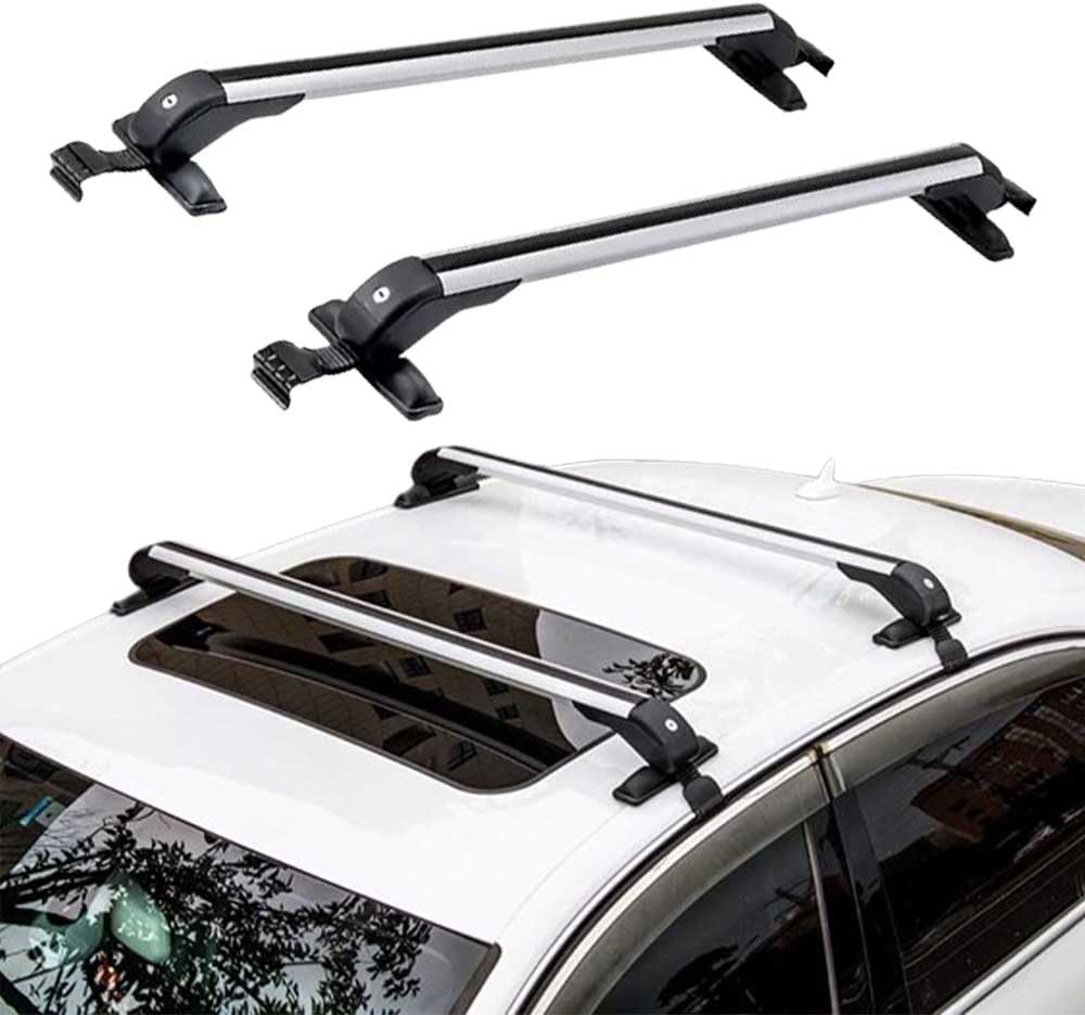 Crossbars Fits for Toyota Camry XV50 2011–2019 Luggage Carrier Roof Rack Rail Carrier White 2PCS Car Cargos
