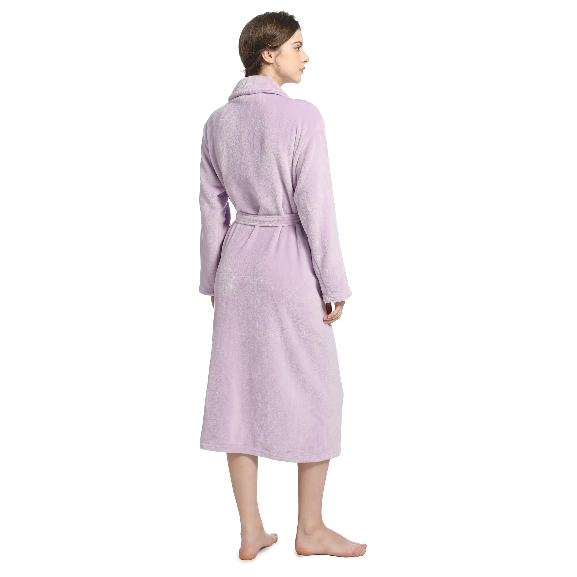 Plush Soft Robes for Women, Premium Fleece Womens Robe Cozy Warm Bathrobe