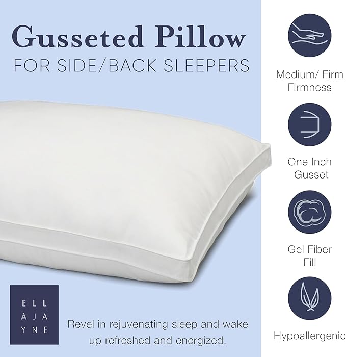 Almohada Firme Tamaño King Relleno de Fibra de Gel miniatura 4