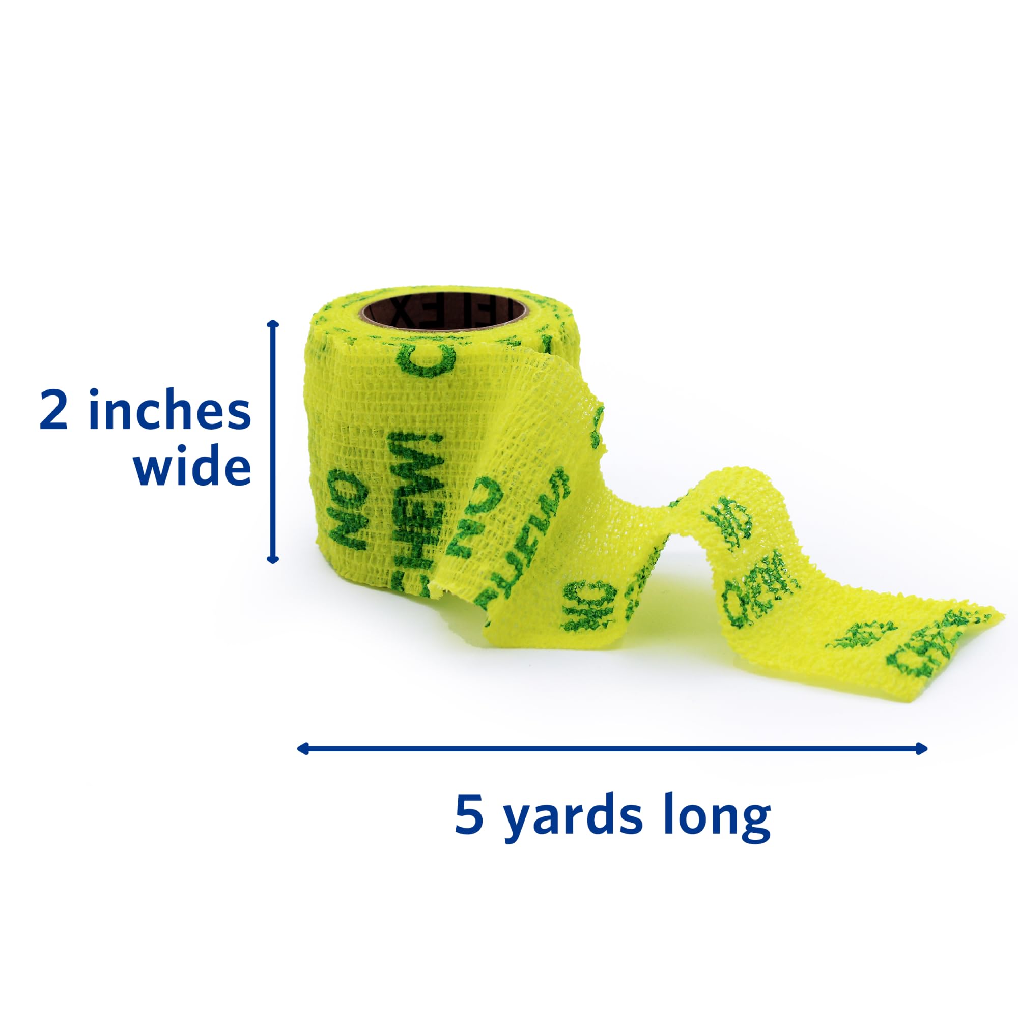 OVIK Health PetFlex No Chew - Vendaje elástico flexible autoadherente para el cuidado de heridas - Envoltura de primeros auxilios para animales pequeños como perros, gatos y otras mascotas - 2