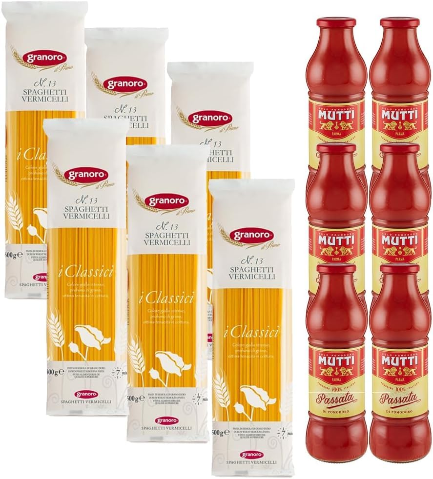 Spaghetti Granoro 500g et sauce purée de tomates Mutti 700g en lot