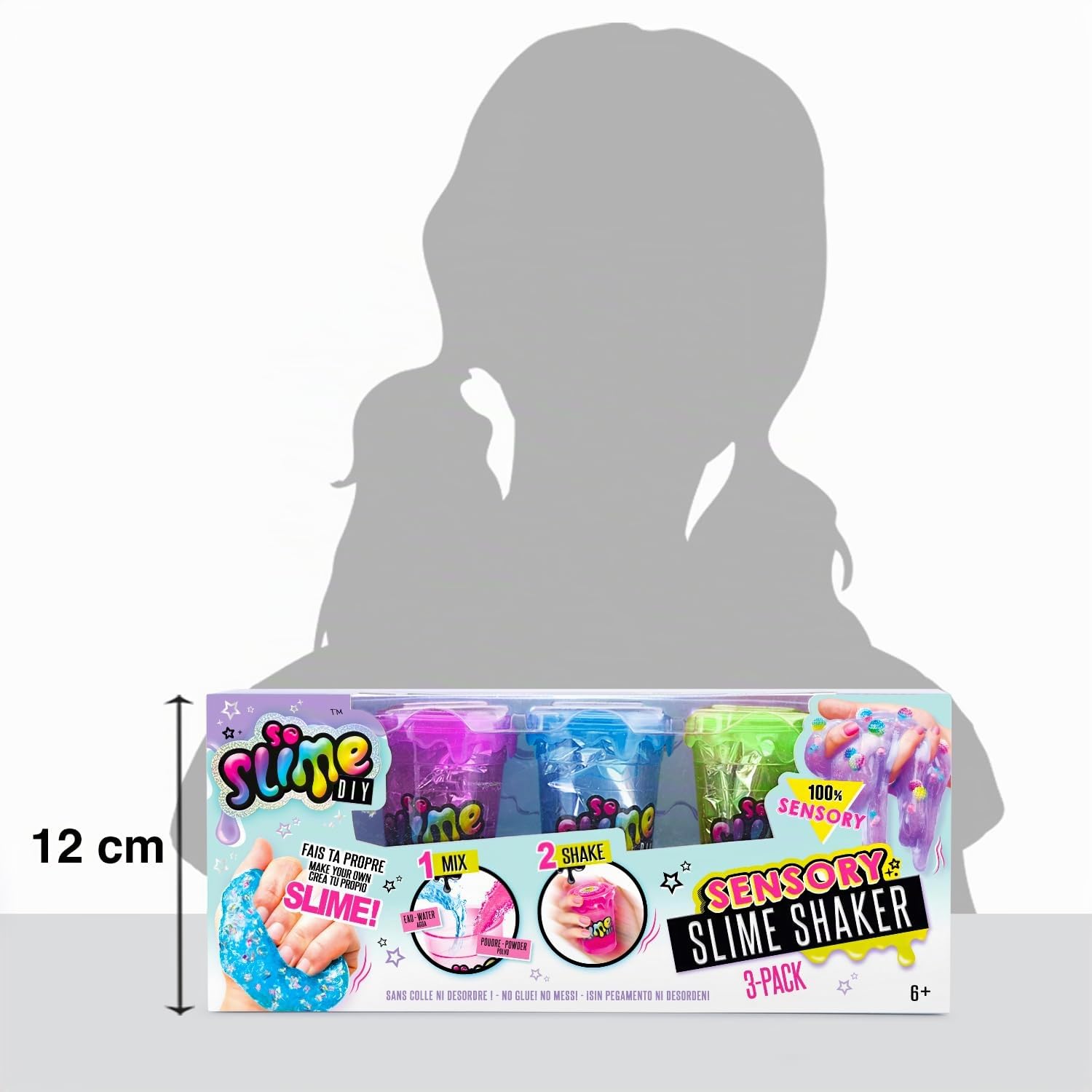 Canal Toys - So Slime DIY - Kit di 3 Rainbow Slime per Bambini - Attività Manuale - Giocattolo Creativo - Figurine a Sorpresa - Regalo Bambini 6 Anni in su - SSC 003
