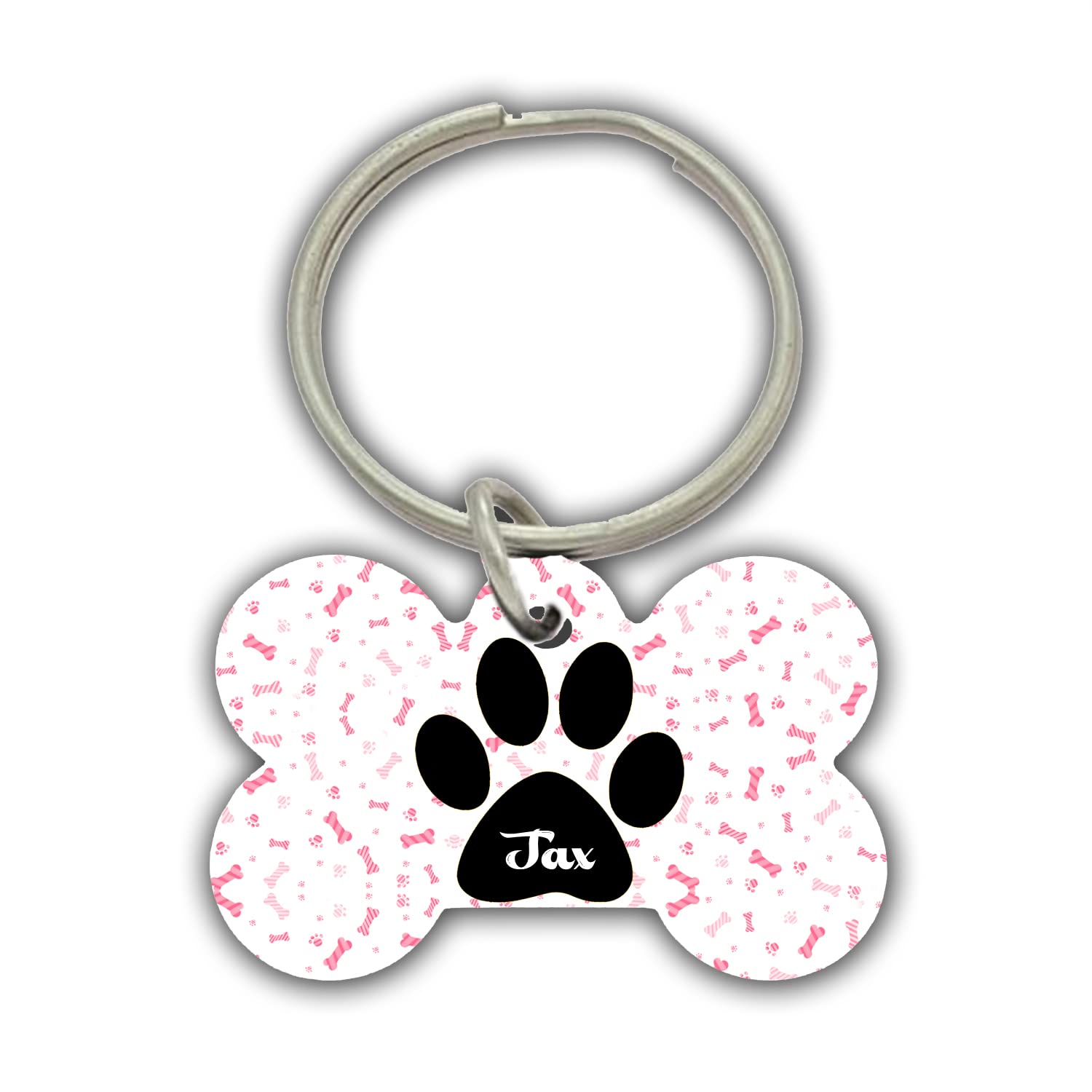 AWANI TRENDS Jax Pets Name/Identity Tag Bone Shape Tag for Dogs and Cats , Dog ID tag -ATPET0046