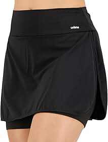Short Saia Academia Selene Beach Tennis Proteção UV Fitness