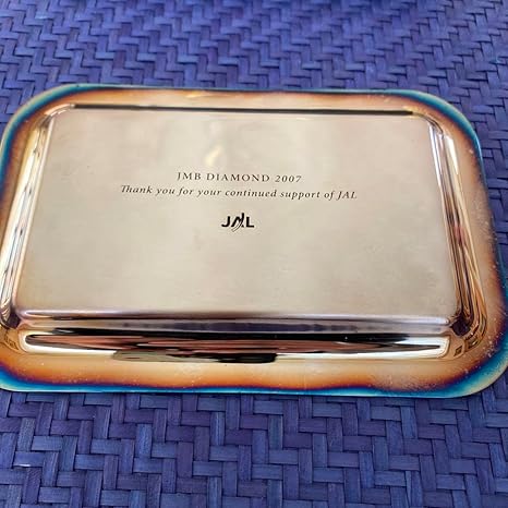 超貴重】JAL Cristofle 2007年 ダイヤモンド特典 金属プレート