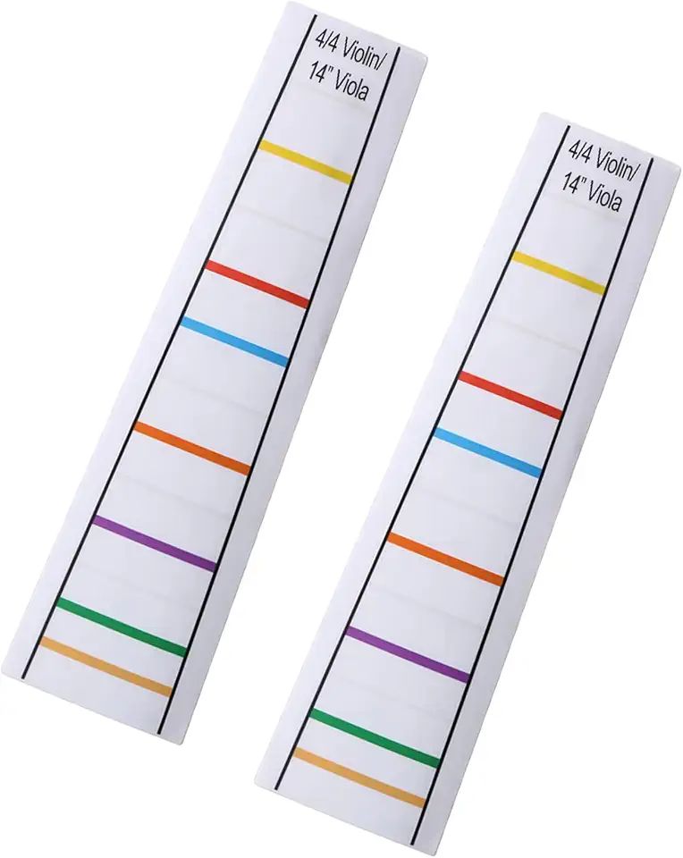 2 peças 4/4 transparente guia de dedo para violino guia de dedo marcador de posição decalque etiqueta acessório violino prática violino guia de dedo adesivo indicador de posição marcador de posição