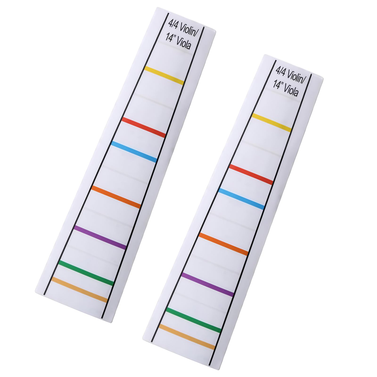 2Pcs 4/4 Violin Fingerboard Stickers Transparent Fingering Guide Decal Viola Fiddle Finger Position Markers for Beginners Practice