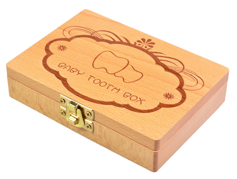 GogoForward Personalised wooden baby tooth fairy box