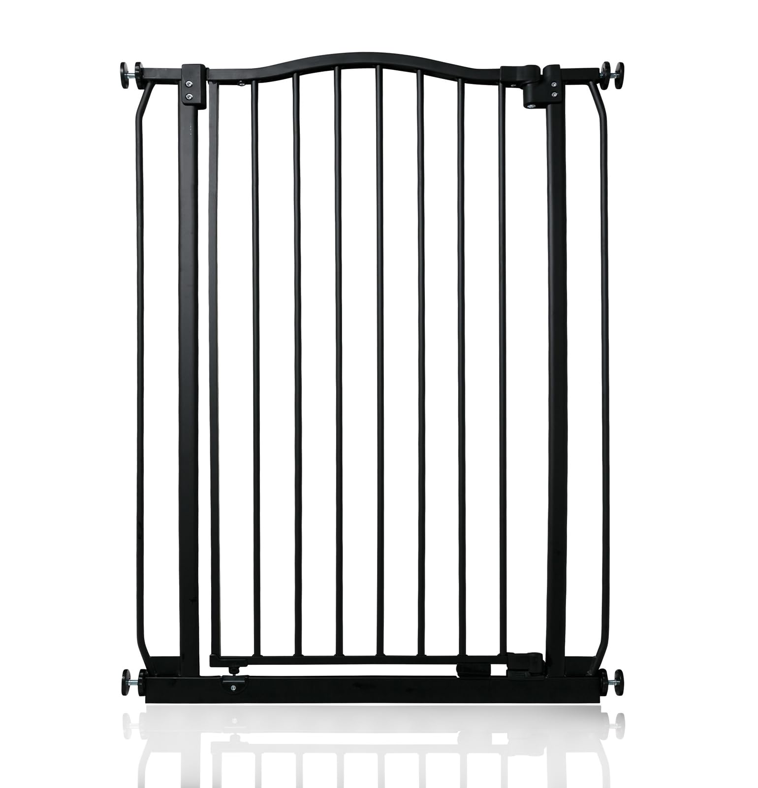 Safetots Extra Tall Curved Top Safety Gate, 116cm - 125cm, Matt Black, Extra Tall 100cm in Height, Pressure Fit Stair Gate, Baby Gate for Doors Hallways and Spaces, Safety Barrier, Easy Installation — view 12
