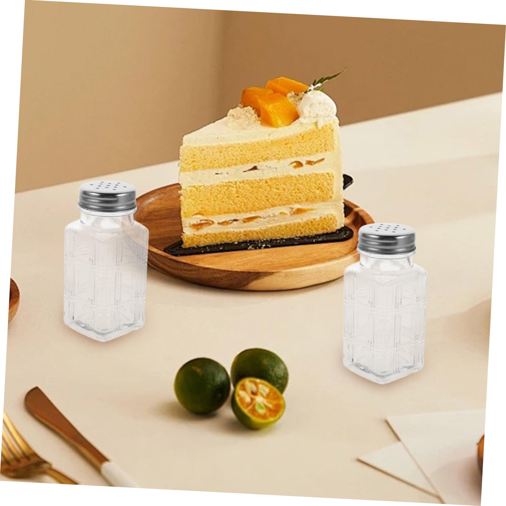 COLLBATH 16stücke Teilige Quadratische Gewürzgläser Aus Glas Mit Deckel Multifunktionale Gewürzbehälter Als Streuer Für Salz Und Gewürze Für Küche Und Zuhause