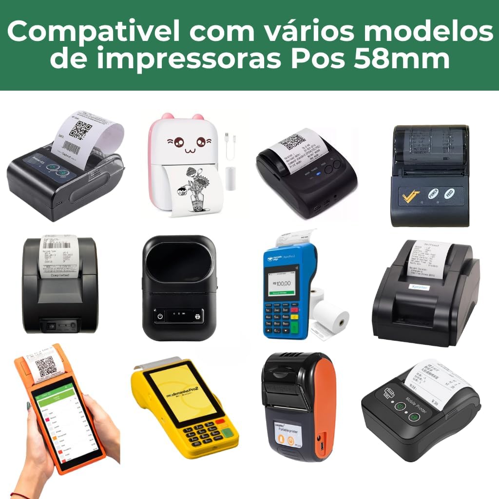 Bobina Etiqueta Térmica Adesiva Compatível com Impressoras Térmicas StartBox Brasil (50x30mm (5x3cm) [RETANGULAR])