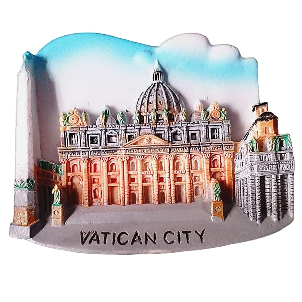 Muyu Magnet Vatican City Rome Italy 3D Fridge Magnet Souvenir Gift,Home & Kitchen Decoration Magnetic Sticker City Italy Refrigerator Magnet Collection