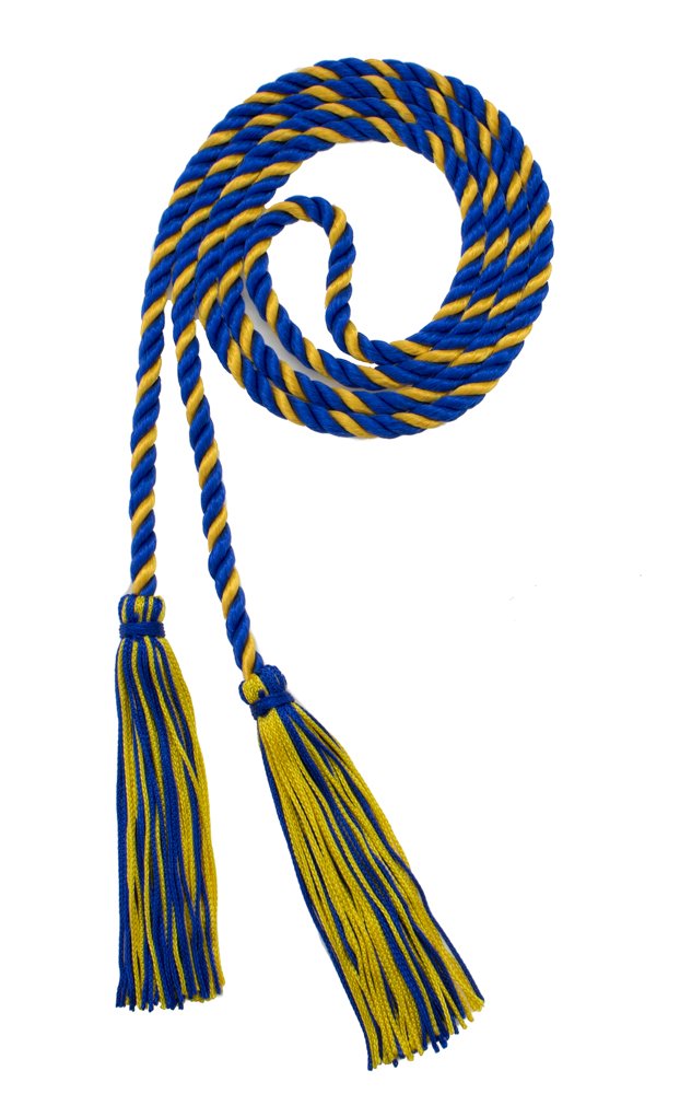 2003 Royal/Gold Graduation Tassel - 9 Inch Cap Tassel Made In USA, Available In All School Colors
