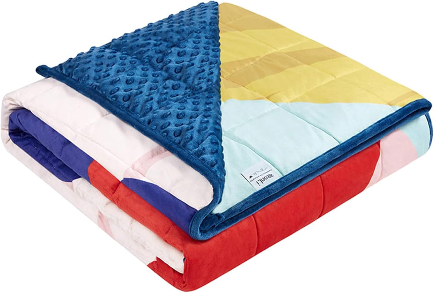 ZonLi Weighted Blanket (60''x80'' 15lbs Queen Size Blue