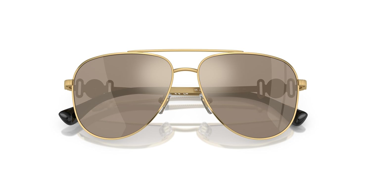 Versace Óculos de sol infantis armação dourada, lentes douradas espelhadas marrons, 52 mm em promoção! Veja a oferta e mais achadinhos de Óculos de sol 5 Hoje é o melhor dia para comprar Versace Óculos de sol infantis armação dourada, lentes douradas espelhadas marrons, 52 mm com aquele preço maroto! Promoção! Aproveite a oferta! 5