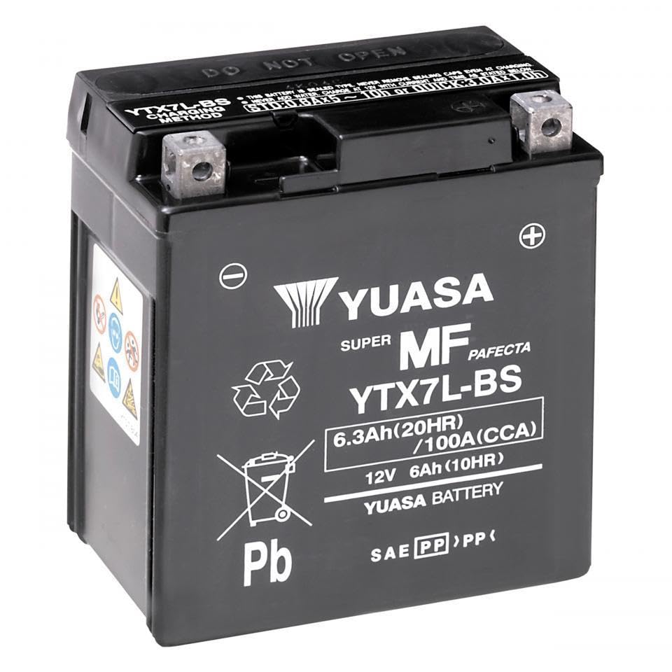 Yuasa batteria di ricambio AGM SLA YTX7L-BS 12V
